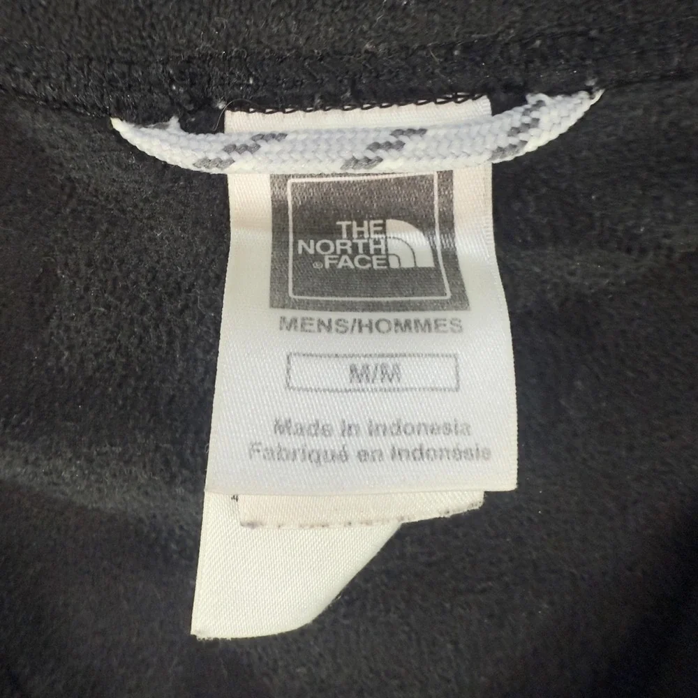 The North Face Sweater Mens Medium Black Fleece 1/4 Zip TKA 100 Pullover Outdoor